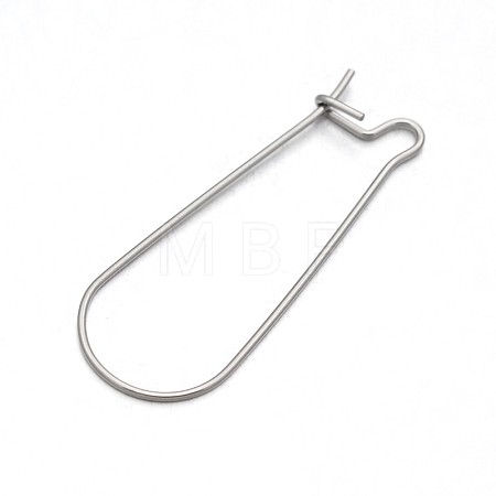 Non-Tarnish 304 Stainless Steel Hoop Earring Settings X-STAS-N075-03-1