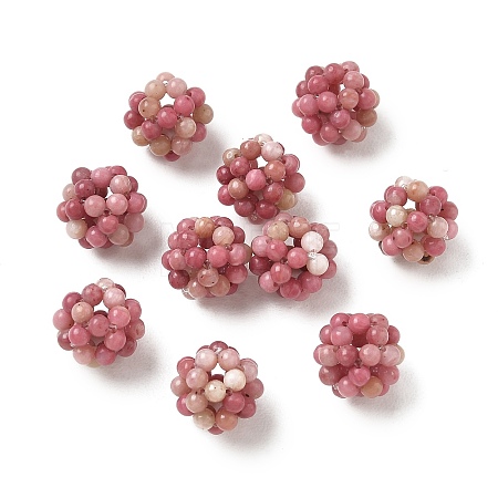 Natural Rhodonite Woven Beads GG-CBA2E9C-C03-02-1