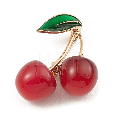 Alloy Enamel Brooch Pin X-JEWB-Q030-10G-01-1