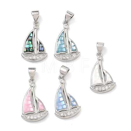 Brass Enamel Pendants KK-H534-05P-1