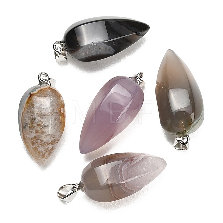 Natural Agate Pendants GG-K002-16F-1