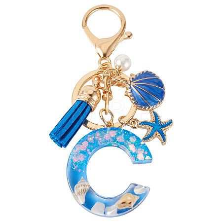 Star Resin & Shell Keychains KEYC-TAC00087-01C-1