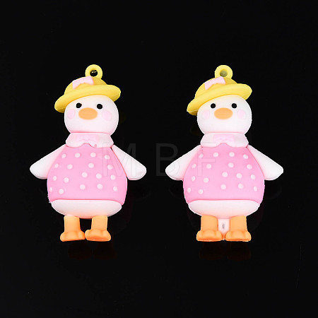 PVC Cartoon Duck Doll Pendants KY-C008-05-1
