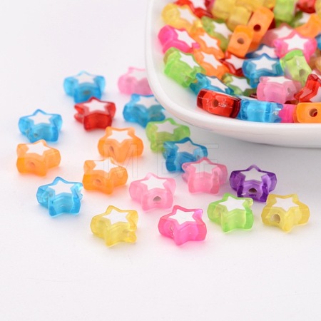 Transparent Acrylic Beads TACR-S116-M-1