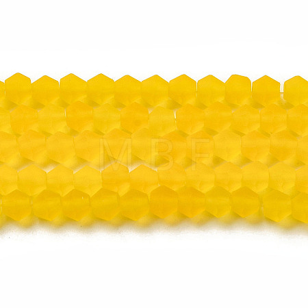 Imitate Austrian Crystal Frosted Glass Beads Strands GLAA-F029-TM2mm-B22-1