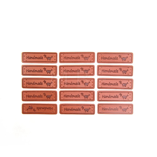 PU Imitation Leather Label Tags PW-WG23376-03-1