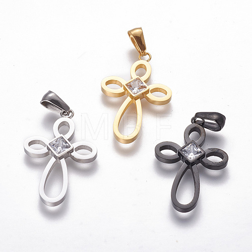 304 Stainless Steel Pendants STAS-F215-03-1