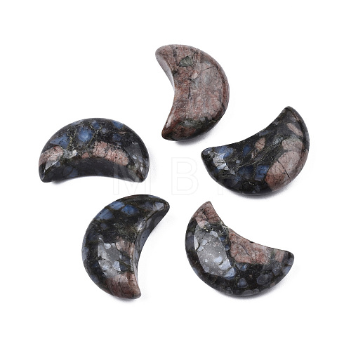 Moon Shape Natural Lepidolite Healing Crystal Pocket Palm Stones G-T132-001Q-1