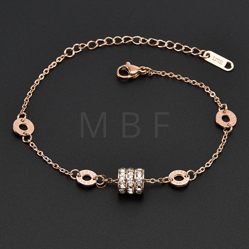 Titanium Steel Charm Anklets WGE3F25-30-1