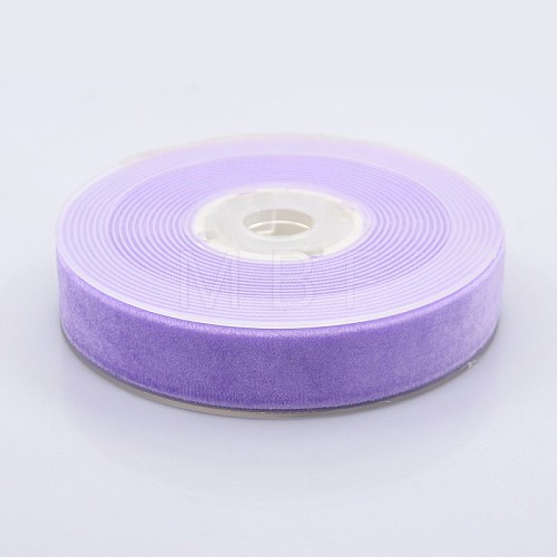 Polyester Velvet Ribbon for Gift Packing and Festival Decoration SRIB-M001-19mm-430-1