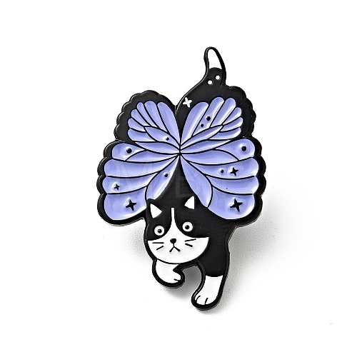 Cartoon Cat Enamel Pin JEWB-J005-06C-EB-1