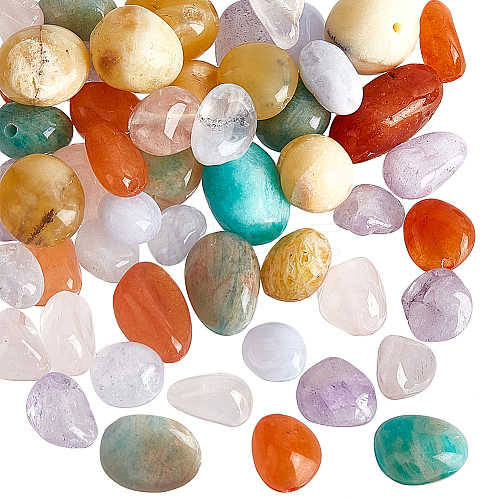   60Pcs 6 Styles Natural Mixed Gemstone Beads Strands G-PH0002-47-1