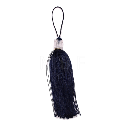 Polyester Tassel Pendant Decorations AJEW-WH0263-12B-1