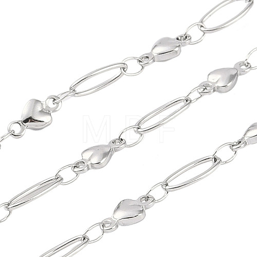 304 Stainless Steel Link Chain CHS-H028-07B-P-1