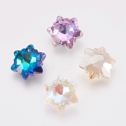 K9 Glass Rhinestone Pendants GLAA-F083-03B-1