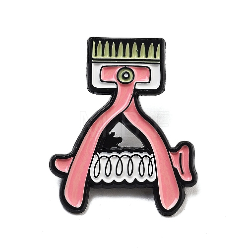 Barber Shop Alloy Enamel Pins Brooches JEWB-U008-04A-1