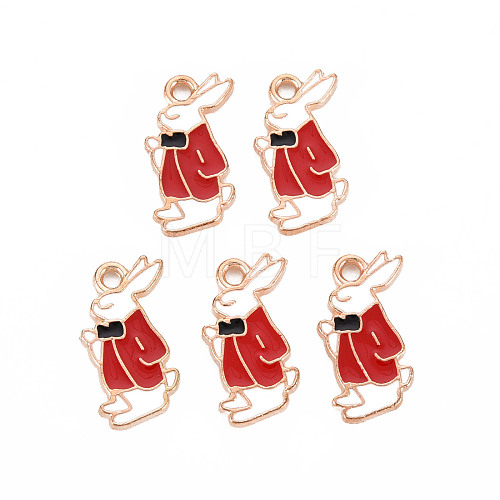 Alloy Enamel Pendants ENAM-T016-05C-RS-1