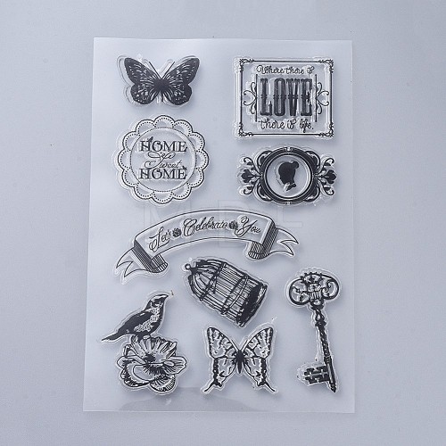 Silicone Stamps X-DIY-L036-C12-1