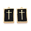 304 Stainless Steel & Spray Painted Pendants STAS-T073-65A-G-1