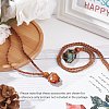 Adjustable Braided Waxed Cord Macrame Pouch Necklace Making NJEW-I243-A02-5