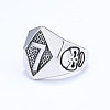 Punk Style 316L Stainless Steel Finger Rings for Men FS-WG96F45-03-2