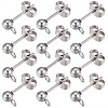 40Pcs 304 Stainless Steel Ball Post Stud Earring Findings STAS-SC0005-26-1