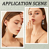 80Pcs 2 Color 304 Stainless Steel Leverback Earring Findings STAS-SP0001-19-5