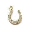 Brass Micro Pave Cubic Zirconia Pendants KK-C090-08C-G-1