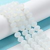 Imitation Jade Solid Color Glass Beads Strands EGLA-A034-J6mm-MD06-3