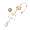 Brass Moon Eye Hanging Ornaments HJEW-TA00219-3