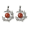Natural Red Jasper Pendants G-B194-01P-06-1