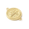 Brass Saint Benedict Medal Connector Charms KK-P294-02G-2