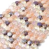 Electroplated Glass Beads Strands EGLA-A048-01A-04-1