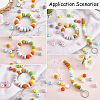 20Pcs 10 Colors Rondelle Silicone Beads JX323A-01-7
