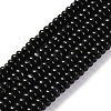 Natural Black Agate(Dyed & Heated) Beads Strands G-G177-F01-03-2
