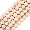 Natural Fossil Beads Strands LS-G-E110-8mm-2-1