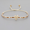 Handmade MIYUKI Glass Seed Bead Heart Braided Bracelets for Women LI3804-1-1
