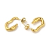 304 Stainless Steel Half Hoop Stud Earrings for Women EJEW-B054-20G-2