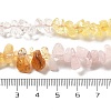 Natural Quartz Crystal & Rose Quartz & Citrine Beads Strands G-L610-A23-01-4