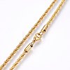 304 Stainless Steel Rope Chain Necklaces NJEW-F226-03G-05-2