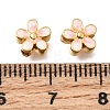 Brass Enamel Beads KK-G605-14G-02-3