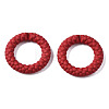 Spray Painted CCB Plastic Linking Rings CCB-Q091-010E-2