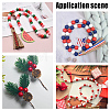 Spray Painted/Dyed Round Natural Schima Wood Beads WOOD-PA0001-79-5