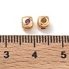 SHEGRACE Brass Cubic Zirconia Beads XGRQ4H341-682G-A-3