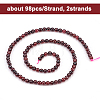 Olycraft Natural Garnet Beads Strands G-OC0001-25-4mm-3