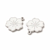 304 Stainless Steel Enamel Charms STAS-F291-06P-03-2