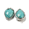 Natural Turquoise Faceted Pendants G-M431-06P-08-2