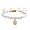 Religious 304 Stainless Steel Charm Bracelets KN5080-4-2