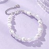Plastic Imitation Pearl & Cat Eye Beaded Bracelets for Women BJEW-JB12912-1
