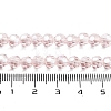 Electroplate Transparent Glass Beads Strands EGLA-A035-T6mm-A20-4